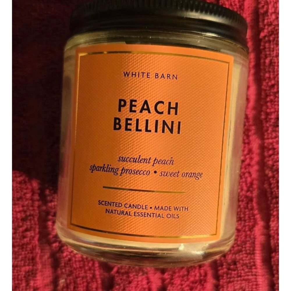 Bath & Body Works Peach Bellini Candle one wick